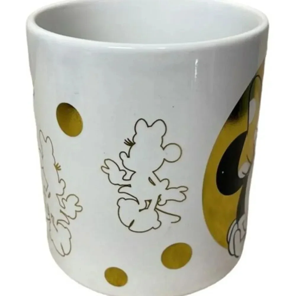 Disney Galerie Minnie Mouse Coffee White/Gold‎ 20 oz. Coffee Mug